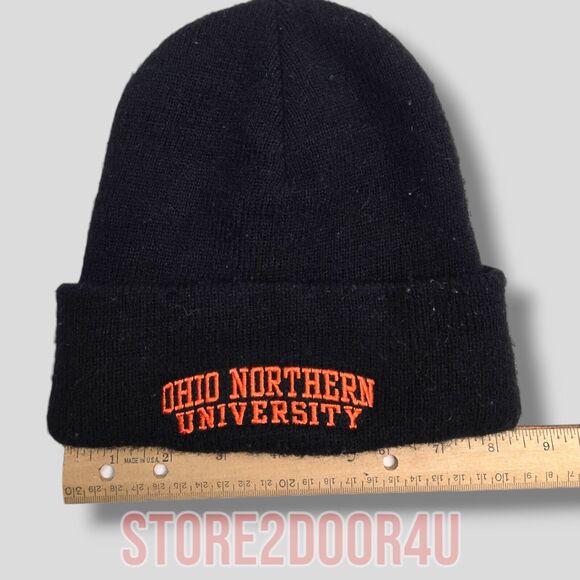 ONU Ohio Northern University Sock Hat Beanie 00's - Picture 5 of 5